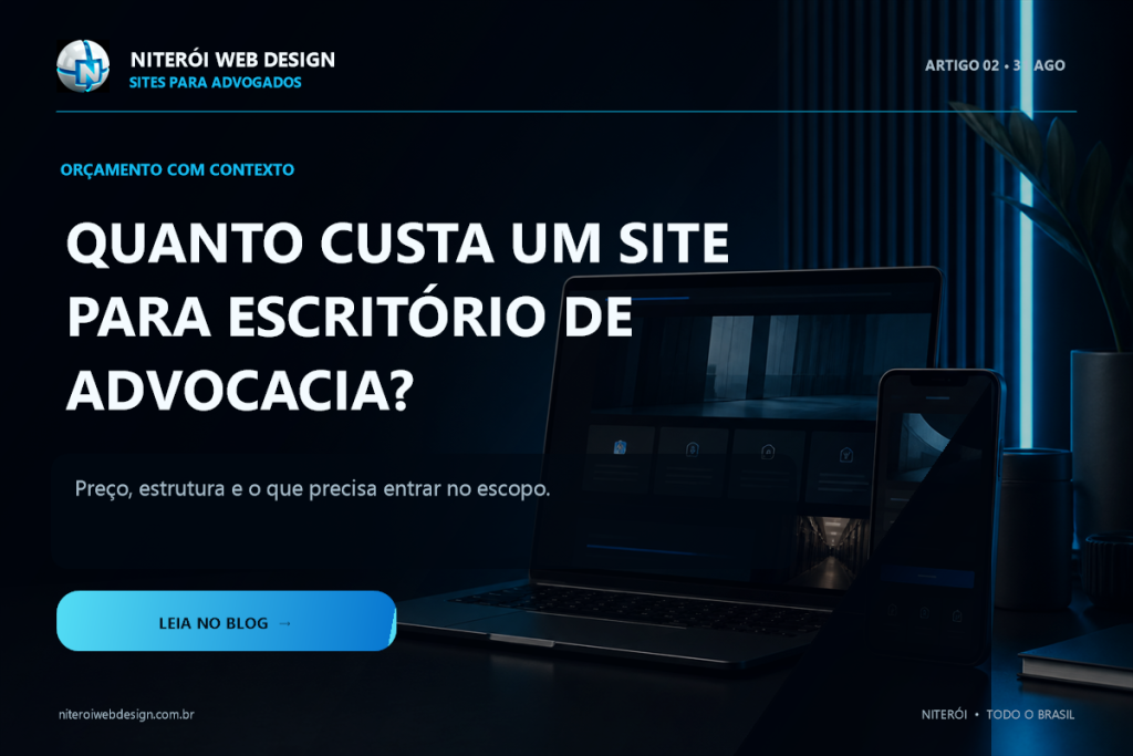 Quanto custa um site para escritório de advocacia