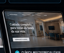 Site criado para clínica multiespecializada
